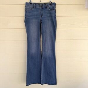 Hollister Womens Jeans NWT Size 6L 6 Long 28 Blue Low Rise Boot Cut Denim NEW